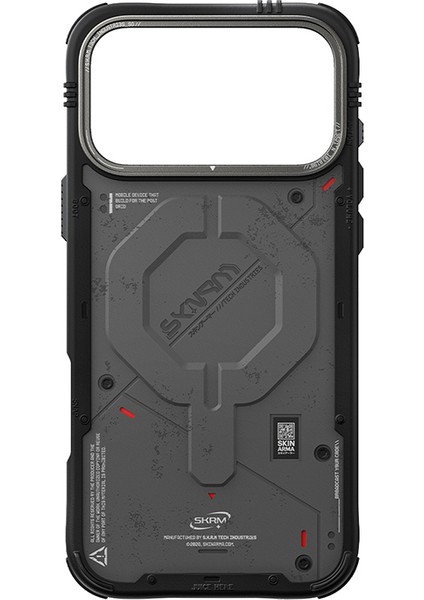 iPhone 17 Pro Uyumlu Kılıf M-Safe Şarj Özellikli Airbag Tasarımlı Skinarma Vigor Kapak Gri fırsatları