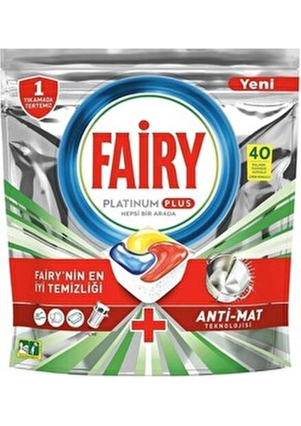 Platinum Plus Bulaşık Deterjanı Kapsülü 160 Yıkama Zorlu Yağları Kolayca Temizler fırsatları