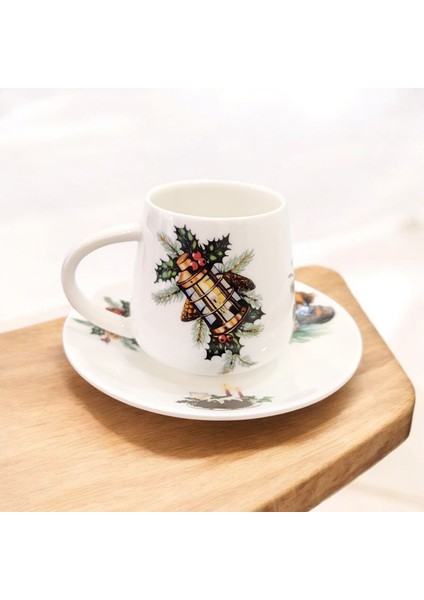 Fener ve Trompet Desenli Kahve Fincanı 2'li Takım modelleri