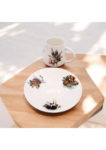 Fener ve Trompet Desenli Kahve Fincanı 2'li Takım indirimleri