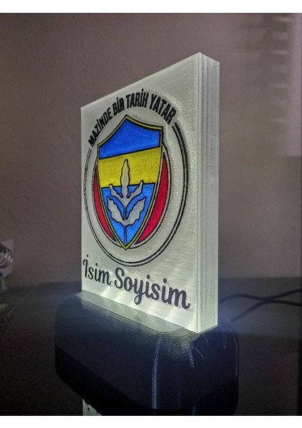 Dekoratif LED Lamba Kişiye Özel İsimli Sarı-Lacivert M4 Beyaz Led indirimleri