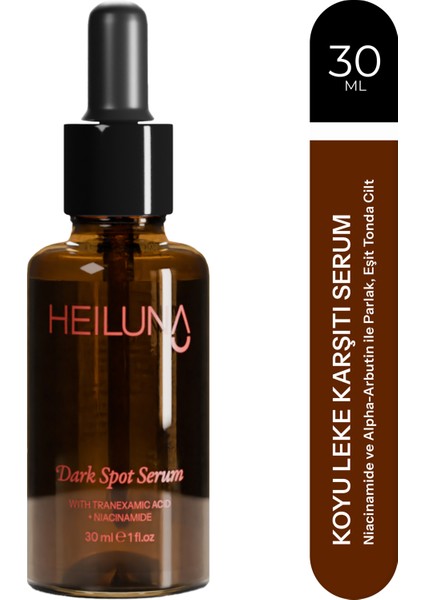 Koyu Leke Karşıtı Serum 30 ml - Parlak ve Eşit Tonda Cilt - Niacinamide ve Alpha-Arbutin