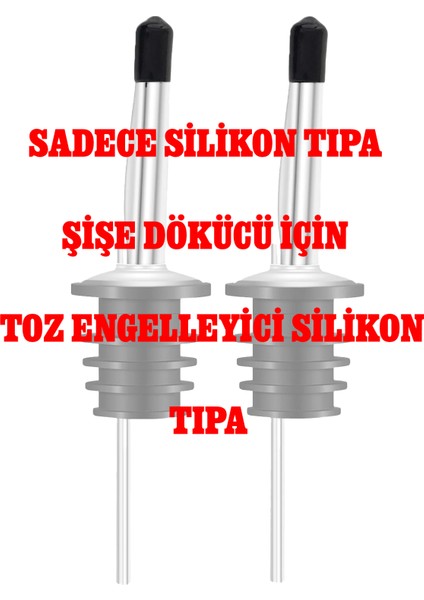 2 Adet Şişe Tıpası, Özel Yapım Silikon Şişe Dökücü Toz Engelleyici Tıpa fiyatları