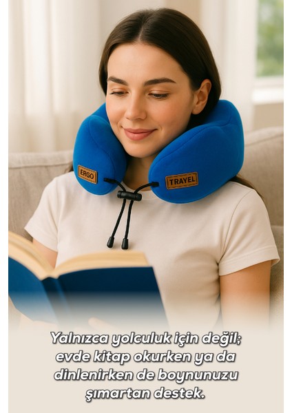 Cosy Ortopedik Seyahat Yastığı Visco Boyun Destekli Seyahat Yastığı - Mavi | Ergo Travel fiyatları
