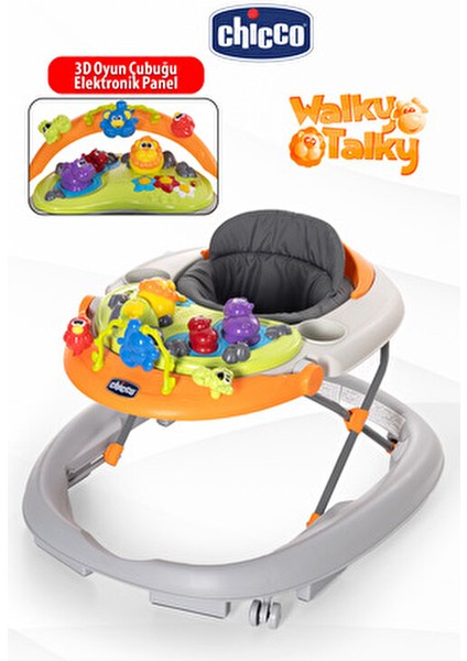 Walky Talky Tekerlekli Bebek Yürüteç Eğlenceli Oyun Barı ile Ultra Kompakt Tasarım fiyatları