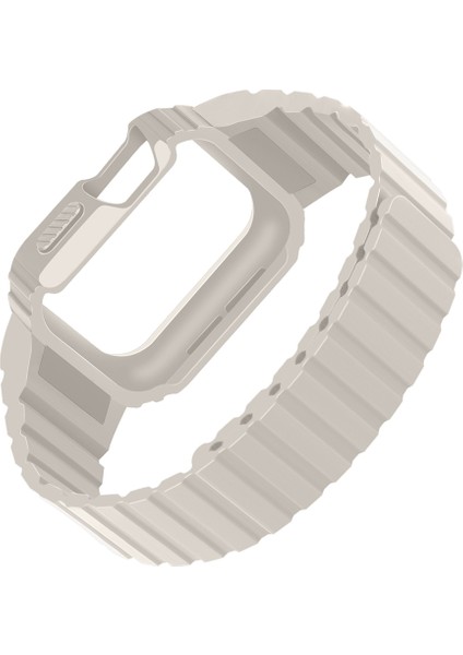 Apple Watch 7/8/9 45MM Kordon Armour Defens Kasa Koruyuculu Silikon Band 142 fiyatları