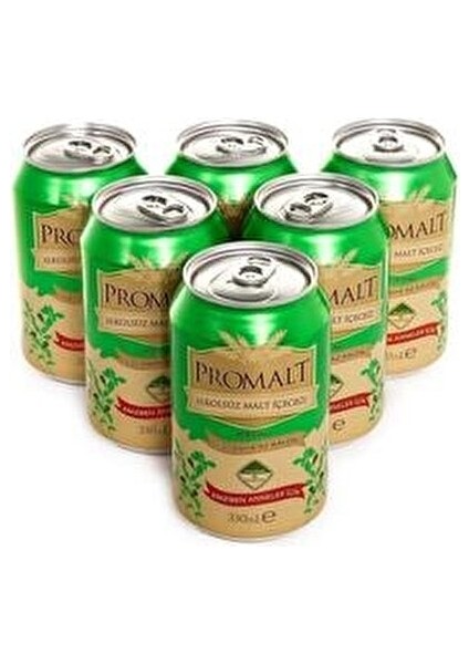 Stevialı Alkolsüz Malt İçecek %31 Daha Az Kalori 6'lı Set 330 ml Sağlıklı Seçim indirimleri