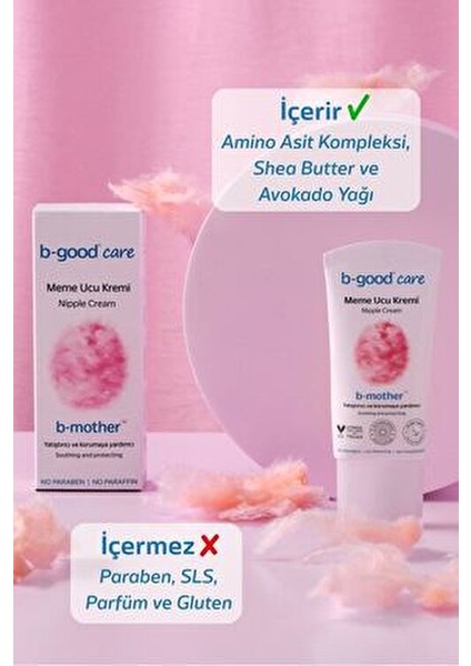 Meme Ucu Kremi Vegan Formül ile Hassas Ciltler için 30 ml Doğal İçerik