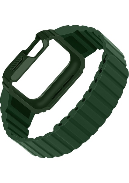 Apple Watch 10/11 42MM-38/40/41MM Kordon Armour Defens Kasa Koruyuculu Silikon Band 142 2/3/4/5/6/se/7/8/9 fiyatları