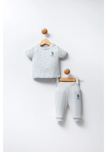 U.S Polo Bebek 2'Li Takım USB2311 Su Yeşili