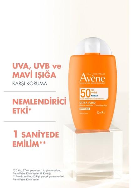 Ultra Fluid Invisible Normal/Karma Ciltler İçin Ultra Hafif SPF 50 Güneş Kremi 50 ml fırsatları