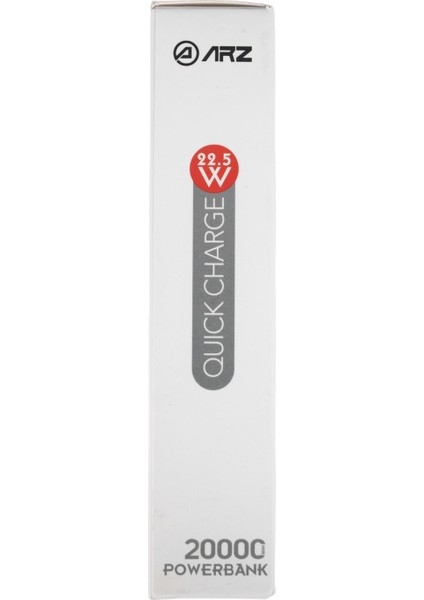 -003 P.r.c 20000 Mah Taşınabilir Hızlı Şarj Cihazı Type-C Beyaz Powerbank