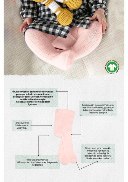 Bistyle Derby Basic Tekli Penye Külotlu Çorap BS50102B Pembe modelleri