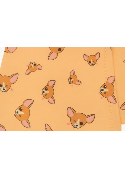 Kız Çocuk Pamuklu Tilki Desenli Pijama Takımı Kr Kıds indirimleri