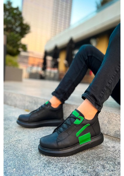 CH131 - GST Frogner Erkek Bot SIYAH / YESIL