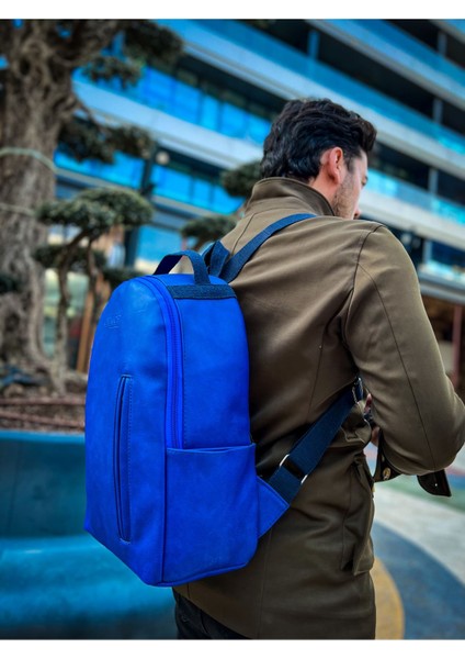 CNT104 - Cilt Erkek Sırt Çantası Mavı fiyatları