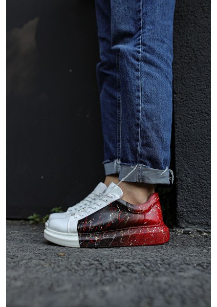 CH254 - Cbt Pittura Erkek Ayakkabı 415 Sıyah / Kırmızı Püskürtme fiyatları