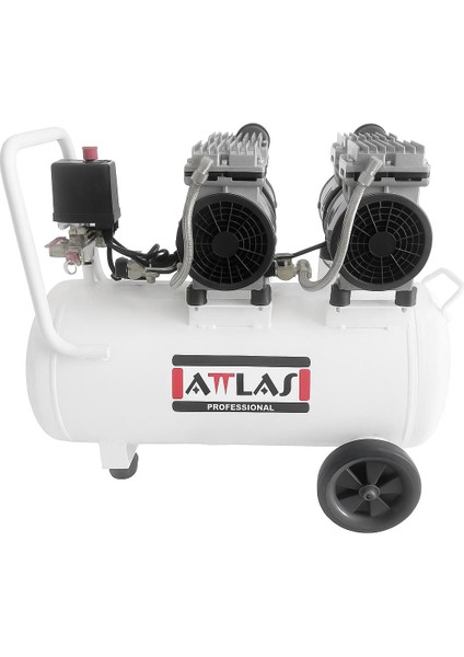 Sc 1550-2 J Sessiz Monofaze Kompresör 50 Lt 1,5 Hp Çift Motor - A0302038