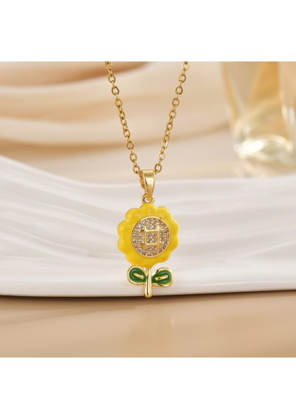 Yeni Basit Kakma Zirkonya Yay Kolye Kadın Basit Yüksek Sınıf Mücevher Duygusu Titanyum Çelik Renk Kaybetmez (Yurt Dışından)