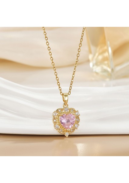 Yeni Titanyum Çelik Premium Niş Tasarım Kolye Duygusu Gelgit Modası Basit Mizaç Rengini Kaybetmez Köprücük Kemiği Zinciri (Yurt Dışından)