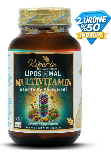 Lipozomal Multivitamin 13 Vitamin & 6 Mineral Cilt - Saç - Tırnak & Enerji | Akıllı Gıda Takviyesi