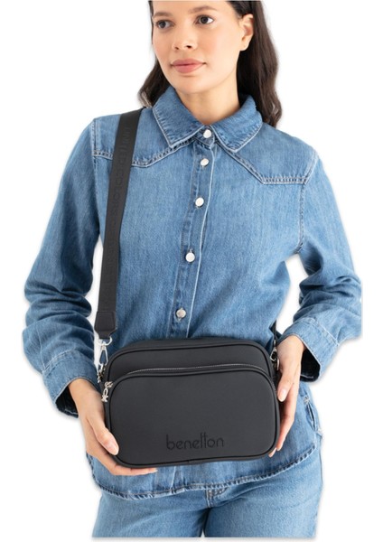 United Colors Of Benetton BNT_1653 17X22X7,5 Omuz Siyah Kadın Çanta
