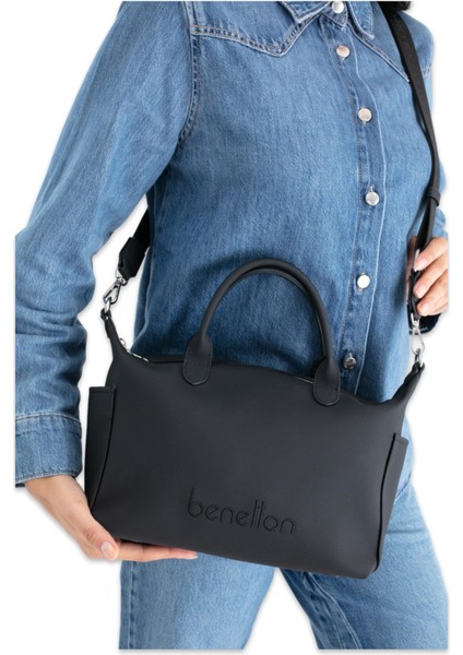 United Colors Of Benetton BNT_1678 22X25X12 Kol Sı Siyah Kadın Çanta