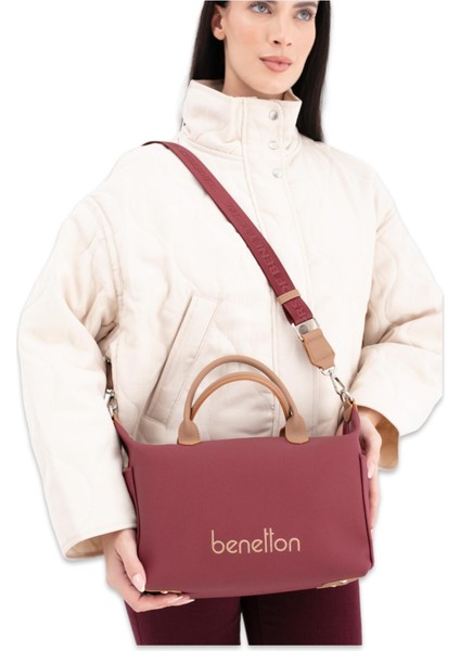 United Colors Of Benetton BNT_1678 22X25X12 Kol Sı Bordo Kadın Çanta