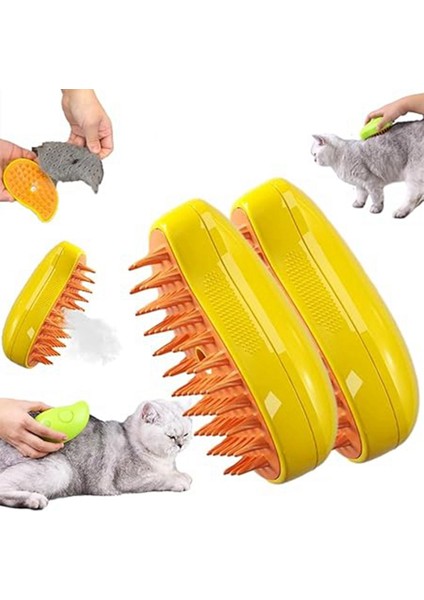 Buharlı Kedi Fırçası-3 In1 Kedi-Steamy Fırça, Kendi Kendini Temizleme Buhar Kedi Fırtı, Masaj Için Kedi M-Steamer Fırça, Kedi Saç Fırçası B (Yurt Dışından) fırsatları