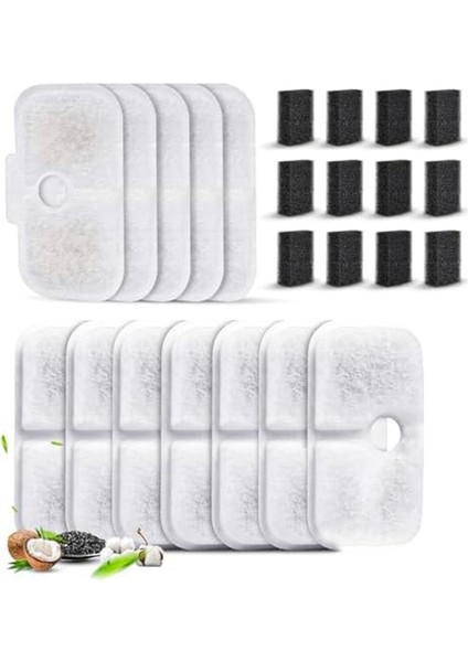 Petlıbro Dockream Kat Su Çeşmesi Için Pet Çeşme Filtreleri PLWF005/PLWF105/PLWF115 (2.5L/84OZ), Üçlü Filtrasyon (Yurt Dışından)