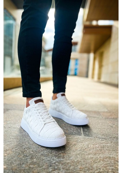 CH209 - Obt Vimini Erkek Ayakkabı Beyaz