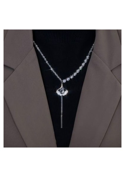 Yeni Kolye Niş Tasarım Birinci Sınıf Mizaç Duygusu Basit Zinciri Çok Yönlü Basit Hafif Lüks Kolye (Yurt Dışından)