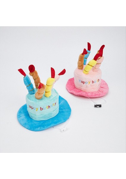 Sevimli Evcil Hayvanlar Köpek Kedileri Doğum Günü Kapakları Ayarlanabilir Renkli Mumlar Köpek Şapkası Köpek Yavrusu Kediler Cosplay Kostüm Mücevher Pembe (Yurt Dışından) fiyatları