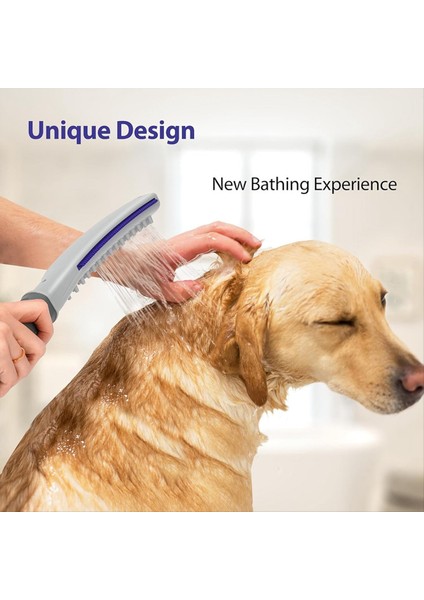 Köpek Duş Başlığı, Evcil Hayvan Duş Eki, Evcil Hayvan Banyosu Spraye, Iç Mekan Açık Köpek Yıkama Püskürtücü 8 Ayak Flex Hortumu Içerir (Yurt Dışından) fiyatları