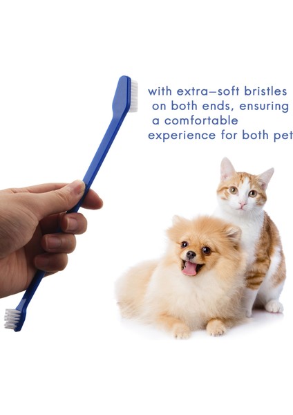 50 Adet Kedi Köpek Evcil Diş Fırçası Seti Çift Başlık Güvenli Köpek Katı Diş Bakımı Için Uygun Diş Parmak Fırçaları (Yurt Dışından) fiyatları