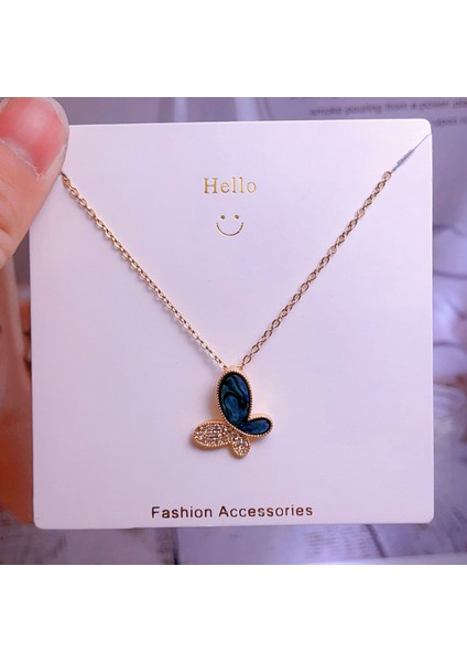 Yeni Avrupa ve Amerika Birleşik Devletleri Moda Lüks Niş Mücevher Deniz Dünyası Kolye Bakır Kaplama 18K Kolye Titanyum Çelik Zinciri (Yurt Dışından)