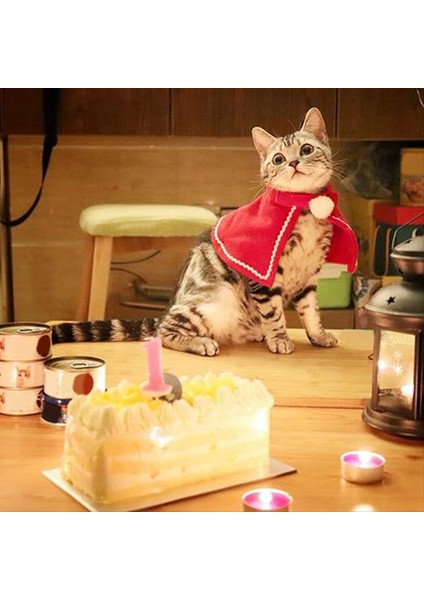 Tatil Puppy Pelerini Post Post Tatil Evcil Hayvan Ploak Fleece Pet Cape Noel Pet Kostüm Pet Cosplay (Yurt Dışından) fırsatları