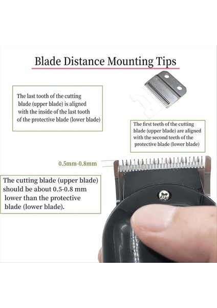 Wahl 8148 8504 Profesyonel Ayarlanabilir Clippers Bıçakları Hassasiyet 2 Delikler Ayarlanabilir Saç Kısmi Parçalar Bıçak A (Yurt Dışından) fırsatları