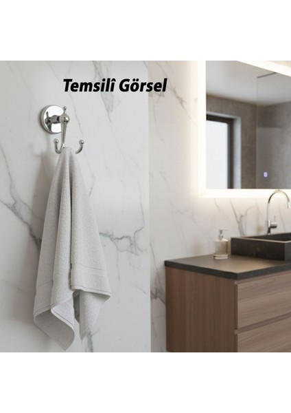 Ikili Askılık Vidalı Paslanmaz Metal Duvar Askısı Banyo Wc Mutfak Için Dayanıklı Krom Gümüş fiyatları