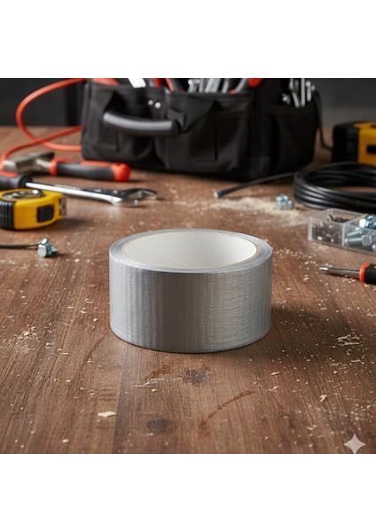 Güçlü Tamir Bandı 48 mm x 10 mt Duct Tape Çok Amaçlı Tamirat Bandı Gri Renkli Su Geçirmez indirimleri