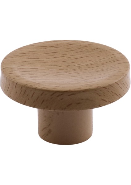 Plastik Düğme Kulp Kubik Doğal Meşe Renk Mobilya Dolap Çekmece Kulpu Kulbu Tek Vidalı 10 Adet indirimleri