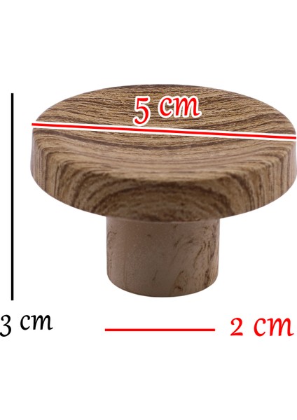 Bohem Tek Vidalı Iç Bükey Plastik Düğme Kulp Kubik Kayın Bej Renk Mobilya Dolap Çekmece Kulpu Kulbu modelleri