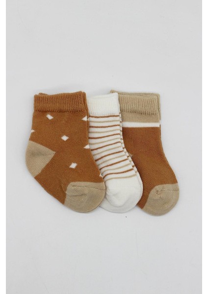 Bistyle 3'Lü Penye Erkek Soket Çorap BS10111 Hardal fiyatları