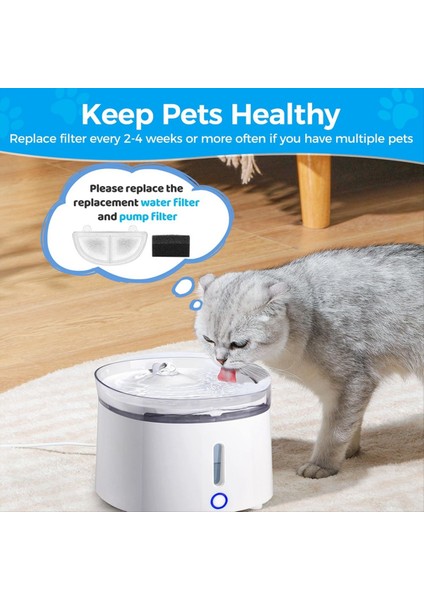 9pcs Kedi Su Çeşmesi Filtresi Yedek Pet Su Çeşmesi Filtresi WF20/CF20 Kablosuz Pompalar Kedi Su Çeşmesi (Yurt Dışından) indirimleri