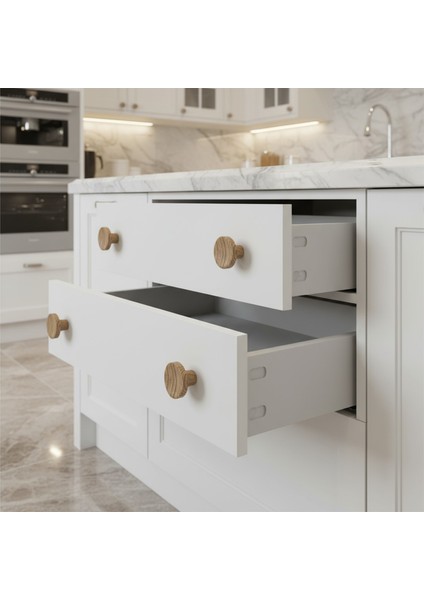 10 Adet Tek Vidalı Iç Bükey Plastik Düğme Kulp Kubik Kayın Bej Renk Mobilya Dolap Çekmece Kulpu Kulbu fırsatları