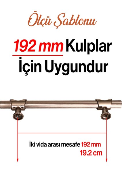 Mobilya Çekmece Dolap Kapak Mutfak Dolabı Kulpları Kulbu Kulpu Bronz Metal Kulp 192 Mm-19.2 cm modelleri