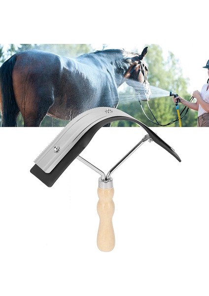 At Ter Kazıyıcı Paslanmaz Çelik Kazıyan Ter Kazıyan Hayvan Bakım Yardımı Yardımı Atlar ve Sığırlar Için Yıkama Aracı (Yurt Dışından) indirimleri