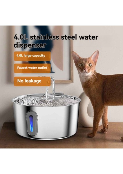 Pet Su Çeşmesi Stainles Çelik Pet Fountain Içmek Için Köpek Su Ultra Şerif Pompası Kediler Için Köpek Içinde Çoklu Evcil Hayvanlar (Yurt Dışından) indirimleri