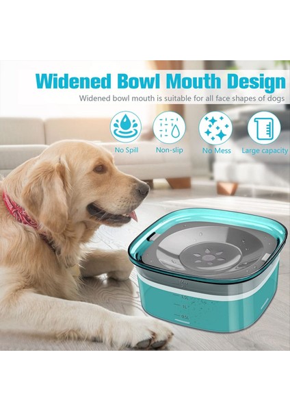 70 Oz Köpek Su Kasesi 2l Dökülme Köpek Kasesi Büyük Kapasite Dökülme Geçirmez Yavaş Su Besleyici, Sıçrama Köpek Kasesi Evcil Hayvan Yeşili (Yurt Dışından) fırsatları