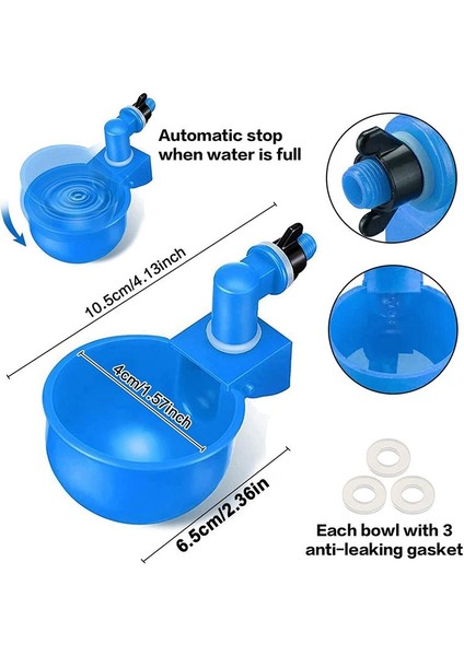Tavuk Waterer Daha Büyük Otomatik Tavuk Waterer Bardak Diy Kümes Hayvanları Tavuk Waterer Kiti 5 Galon Tavuk, Ördek 12 Pcs (Yurt Dışından) indirimleri